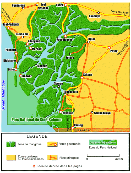 Carte du Sin Saloum